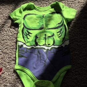 Marvel Green and Purple Superhero Bodysuit